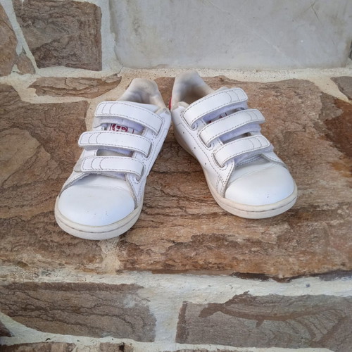 Stan Smith Adidas sneakers size 26 used, white and pink