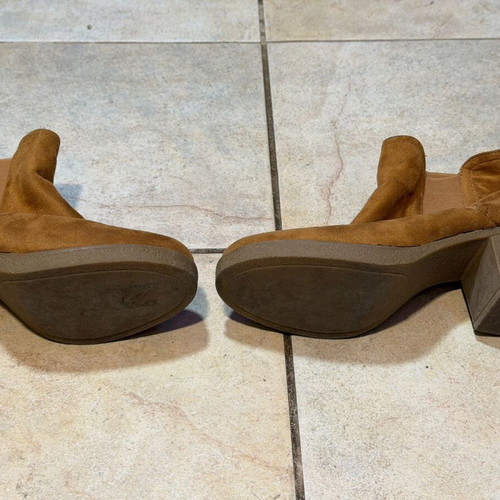 Renda ankle boots used, brown size 39, medium thick heel