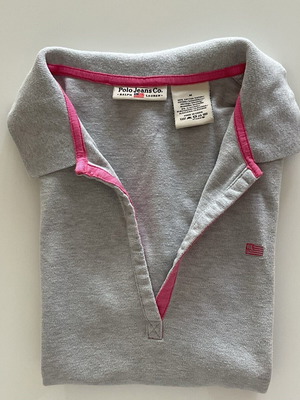Polo Ralph Lauren short-sleeve girls' shirt gray like new