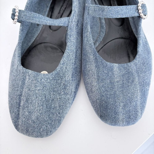 Denim ballet flats size 38 used