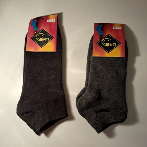 Conti men's short socks set of 2, size 40-45, new