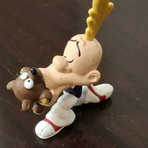 Titeuf PVC figure with teddy used, Plastoy