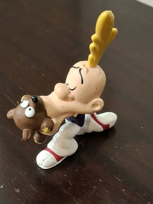 Titeuf PVC figure with teddy used, Plastoy