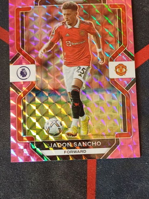 Panini Prizm Premier League 2022/23 Jadon Sancho Pink Mosaic Prizm #79 Manchester United