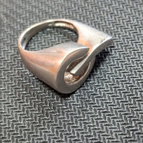 Silver ring with 925 stamp, new, adjustable size