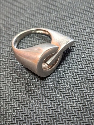 Silver ring with 925 stamp, new, adjustable size