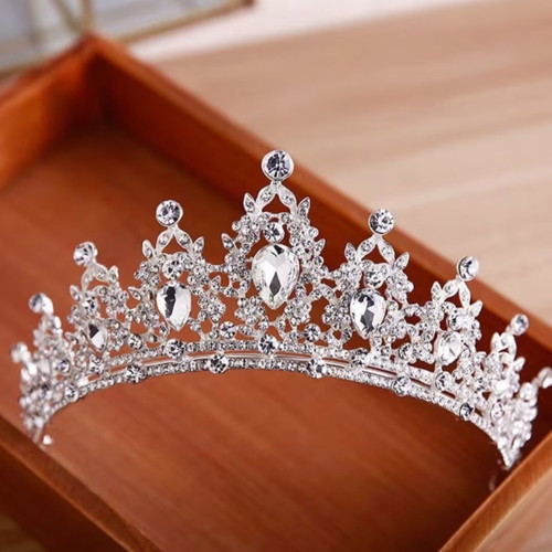 Bridal tiara with crystal rhinestones, new