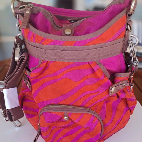 Vintage George Gina and Lucy shoulder bag new, pink and orange