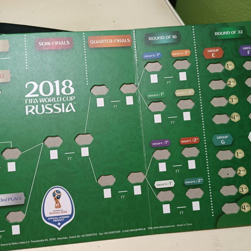 FIFA 2018 World Cup 3D Cardboard Collectible Board like new