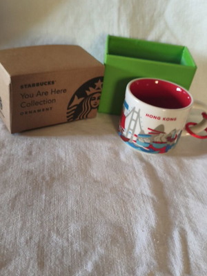 Starbucks You Are Here Collection Hong Kong ceramic mini cup new