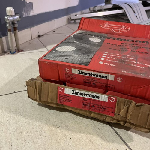 Zimmermann ventilated brake discs new for Audi A4, A6, VW Passat