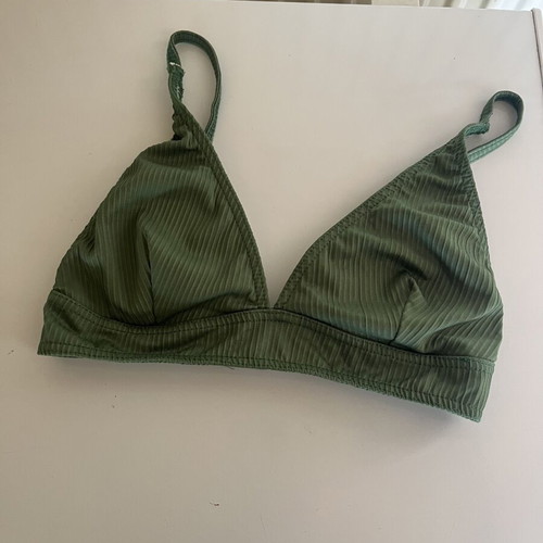 Green ribbed bikini set used, size S/M by GIGI BIKINI