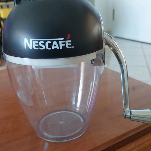 Nescafé manual ice crusher like new, vintage promotional item