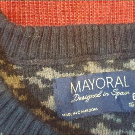 Mayoral children's long-sleeve sweater like new, size 116 cm
