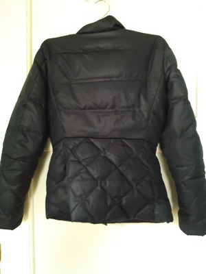 Benetton down jacket used, size small, black