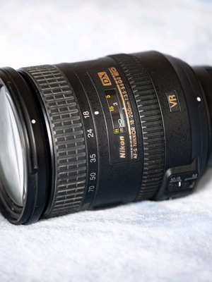 Nikon Nikkor AF-S 18-200mm f:3.5-5.6G ED VR II (DX) lens used