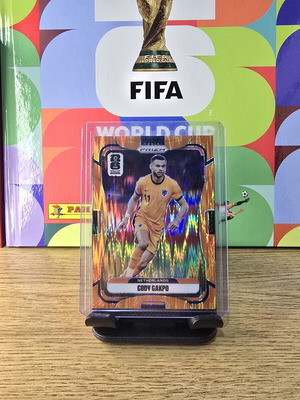 Κάρτα Cody Gakpo Orange Flash Colour Match Panini Prizm FIFA World Cup 2026