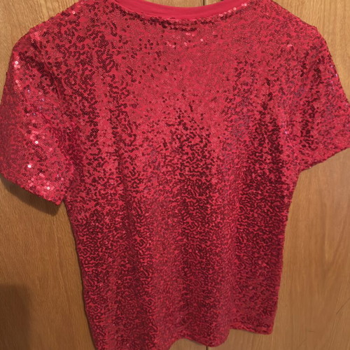 DKNY red blouse like new, size XS