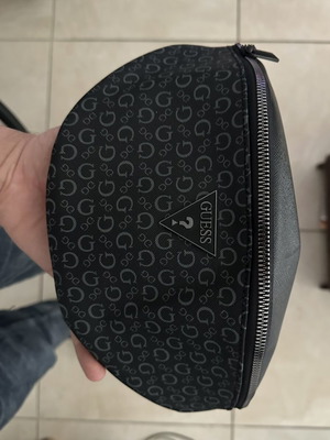 Guess waist bag, black and grey