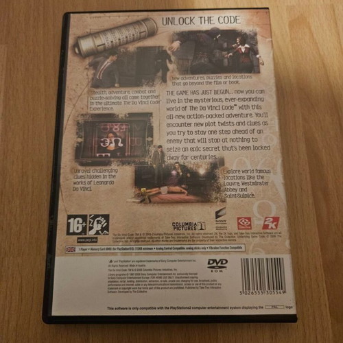 Da Vinci Code PlayStation 2 game like new