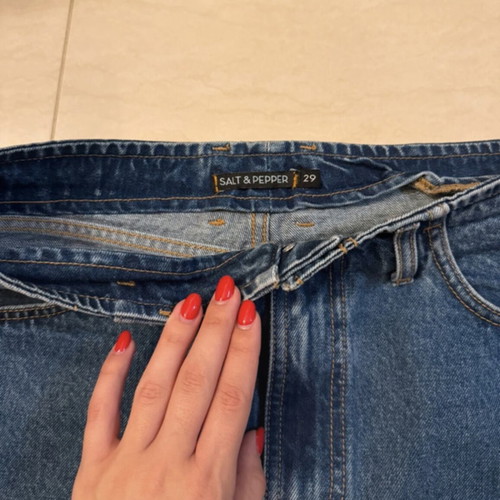 Salt & Pepper denim skirt, blue, size M / 38 / 10