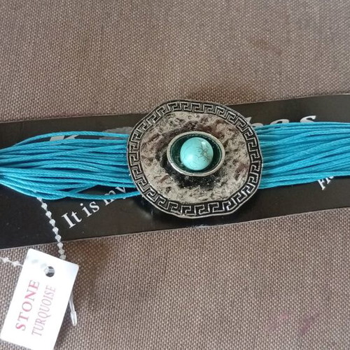 Handmade bracelet Kostibas with turquoise stone new