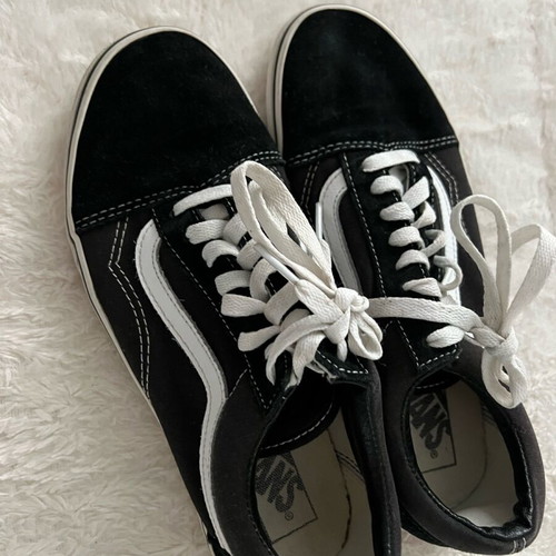 Vans athletic shoes used, size 40, black and white
