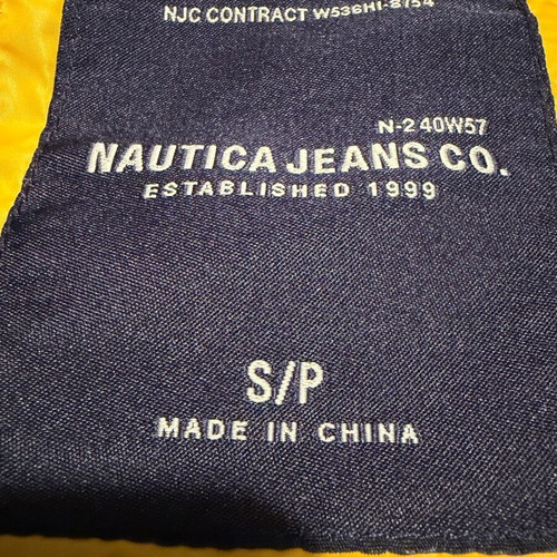 Nautica windbreaker vest used, yellow