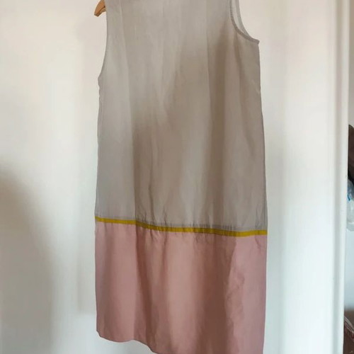 Cos silk blend dress XS/S light grey pink like new