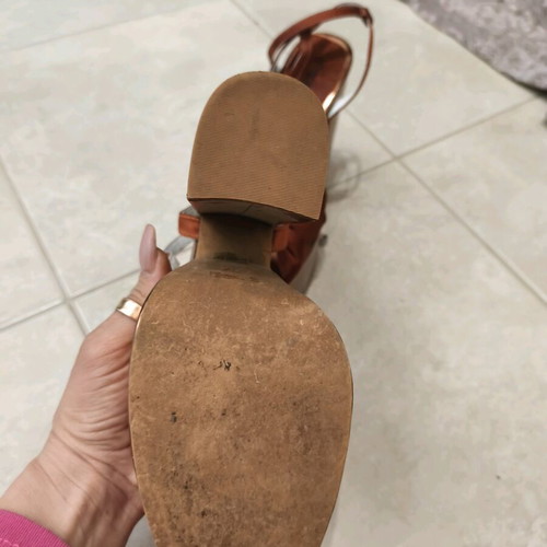 Jeffrey Campbell sandal like new, orange, size 37