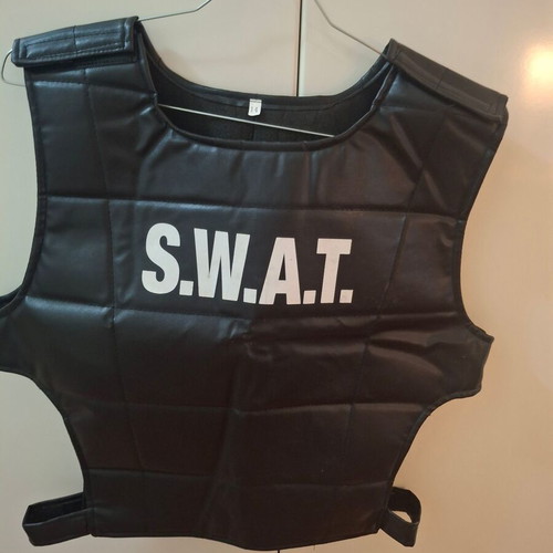 Police vest carnival costume like new, size 12 years