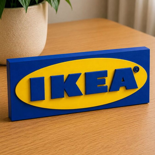 IKEA Logo 3D Printed New
