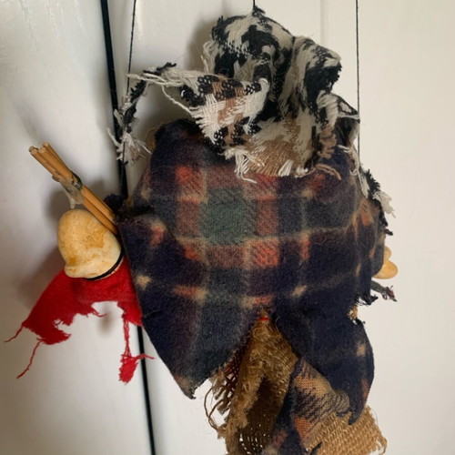 Witch Marionette Puppet for Decoration or Puppet Theater