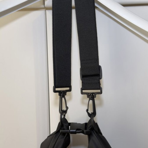 Prada Luna Rossa bag new, black with red stripe, waterproof backpack