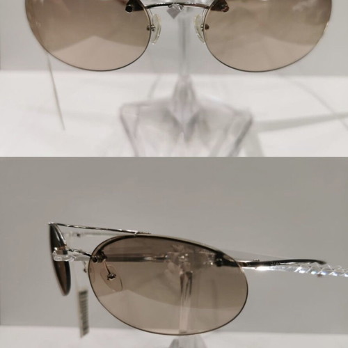 Vintage Dior Peace oval sunglasses like new, beige