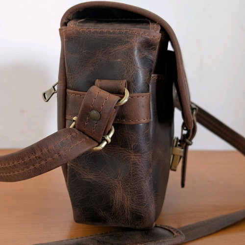 Rock & Roll leather camera bag used