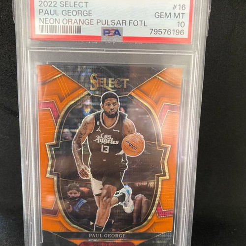 Paul George Neon Orange Pulsar /15 PSA 10 new