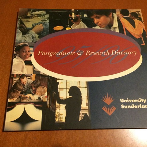 University of Sunderland Postgraduate Prospectus 1994 used