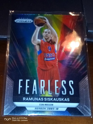 2023-24 Panini Prizm EuroLeague Basketball Ramunas Siskauskas FEARLESS