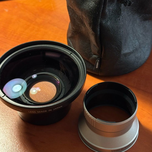 Canon Wide Converter WC-DC58N 0.7x and Lens Adapter LA-DC58D like new