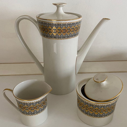 Vintage Scherzer Bavaria Germany coffee and tea set 25 pieces like new