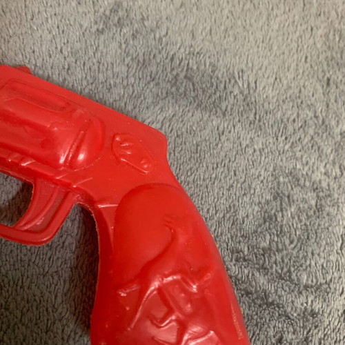 Children's toy gun from the 60s used, vintage plastic