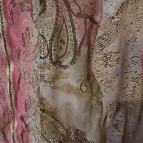 Woo x Paris lace jacket like new, multicolor, size S