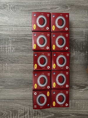 ADELEQ χωνευτά σποτ οροφής GU10 240V 50W νίκελ ματ, σετ 20 τεμαχίων
