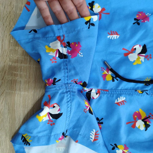 Happy Socks Swimshorts used blue with hibiscus flowers size M