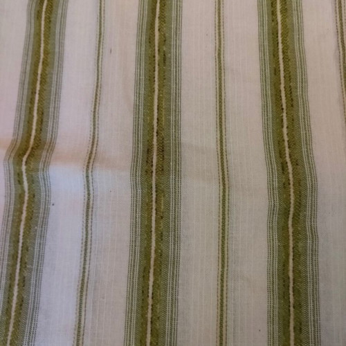 Traditional handwoven fabric loom new, terracotta and green