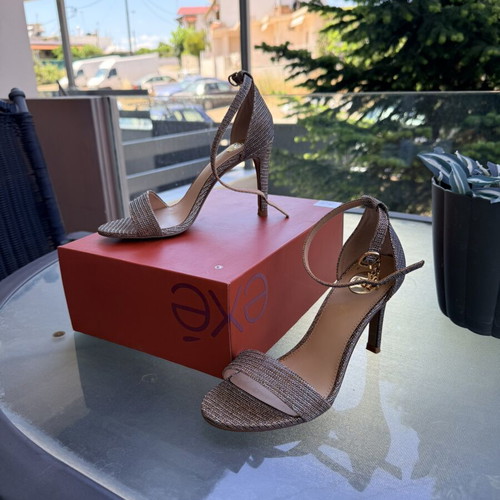 Exe women's sandals pink and gold like new, size 36