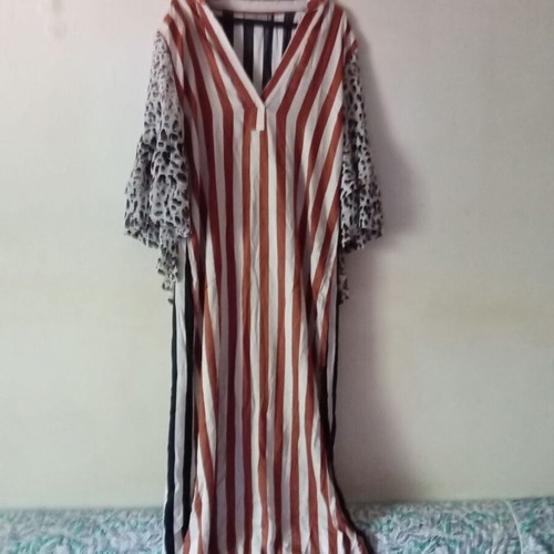 Long dress Jupe by Miltos Savvas like new, black and brown