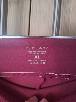 Sports leggings The Lady new, white and red, XL