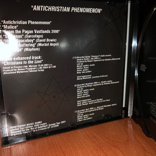 Behemoth Antichristian Phenomenon CD used, limited edition 1/1000
